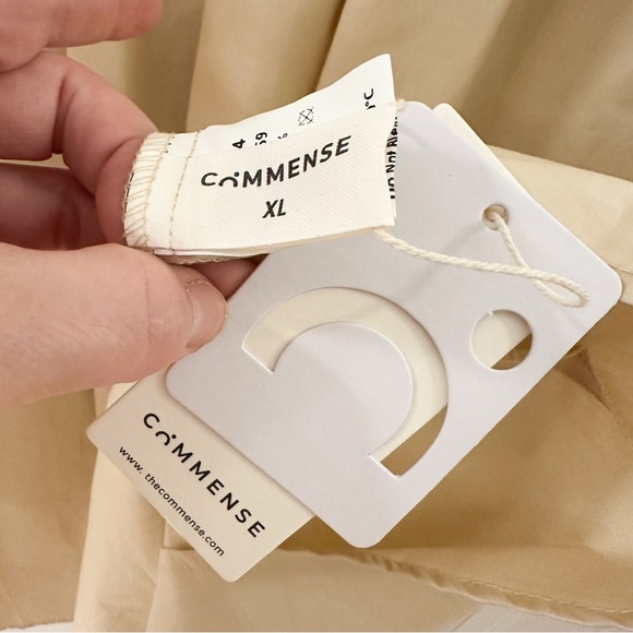 NWT Commense Sleeveless Neutral Midi Dress Tan sz XL - Picture 6 of 6